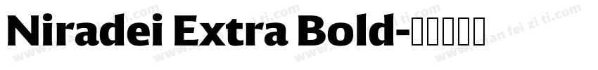 Niradei Extra Bold字体转换